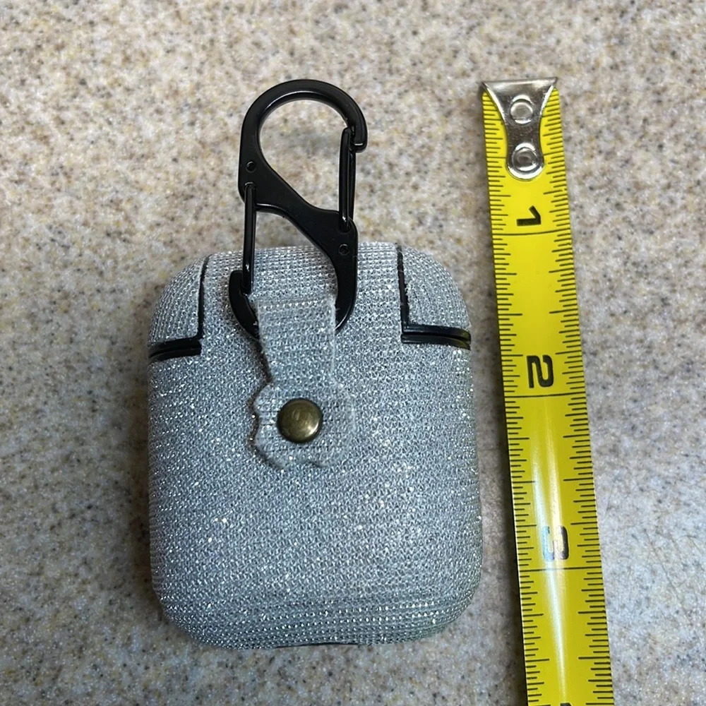 AirPods Case silver sparkle /Black. - Picture 6 of 9